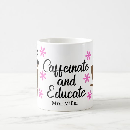 Speciaal grappig leraar Caffeinaat-onderwijs Koffiemok (Center)
