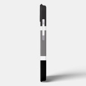 Speciaal grijs zwart en witte strepen stijlvol Case-Mate iPhone case (Achterkant / Links)