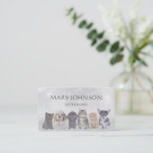 Speciaal Grijzige Veterinary Business Cart Visitekaartje (Staand voorkant)