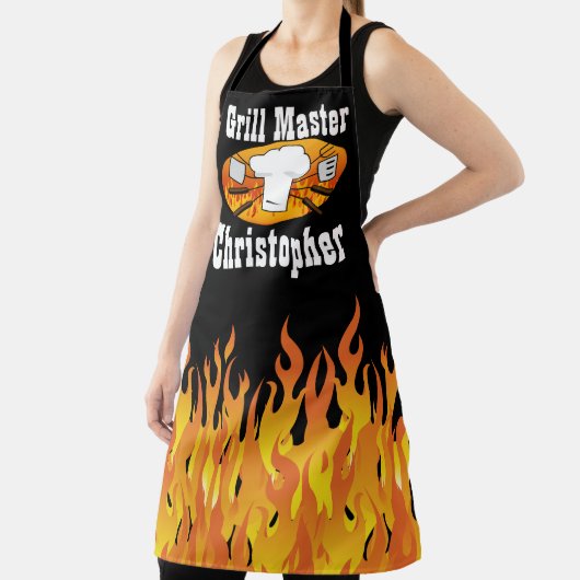 Speciaal Grill Master Name BBQ Chefs Schort (Insitu)