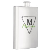 Speciaal groen monogram/unieke Golfclusters Flacon (Rechts)