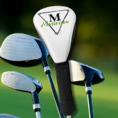 Speciaal groen monogram/unieke Golfclusters Golfheadcover