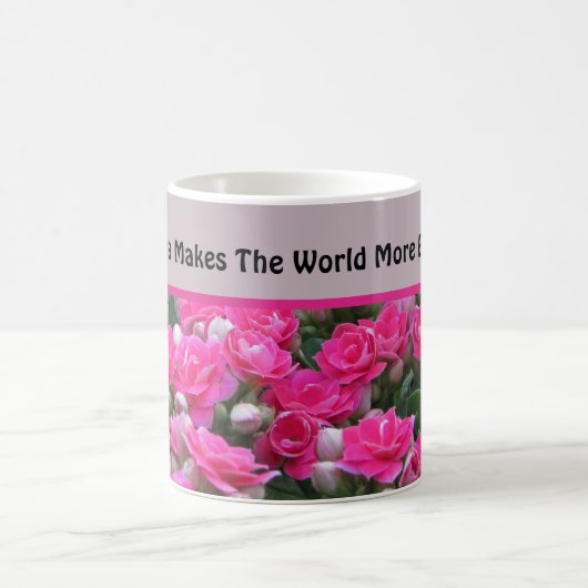 Speciaal grootmoeder schoonmooie tuin Bloom roze v Koffiemok (Center)