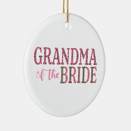 Speciaal grootmoeder van Bride Gift Keramisch Ornament (Rechts)