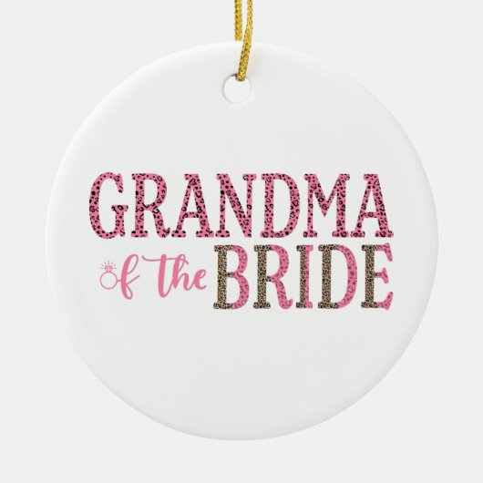 Speciaal grootmoeder van Bride Gift Keramisch Ornament (Voorkant)