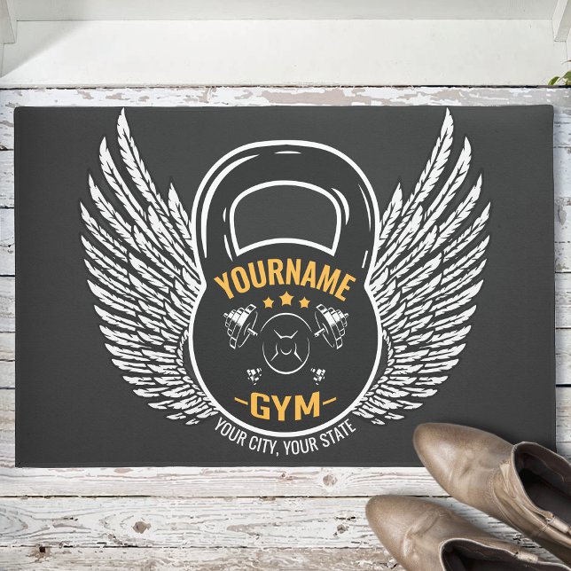 Speciaal GYM Fitness Trainer Kettlebell Deurmat (Creator heeft geüpload)