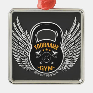 Speciaal GYM Fitness Trainer Kettlebell Metalen Ornament