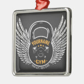 Speciaal GYM Fitness Trainer Kettlebell Metalen Ornament (Links)