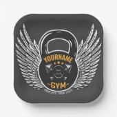 Speciaal GYM Fitness Trainer Kettlebell Papieren Bordje (Voorkant)