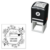 Speciaal "Handgemaakt met liefde door" Botanisch Zelfinktende Stempel (In situ)