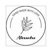 Speciaal handgemaakt met liefdesrubber stempel (Afrduk)