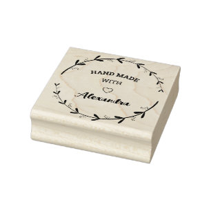 Speciaal handgemaakt met liefdesrubber stempel