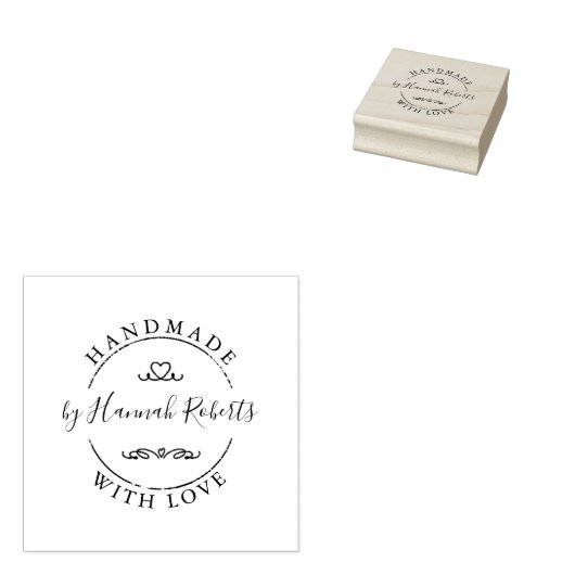 Speciaal handgemaakte rubberstempel (Gestempeld)