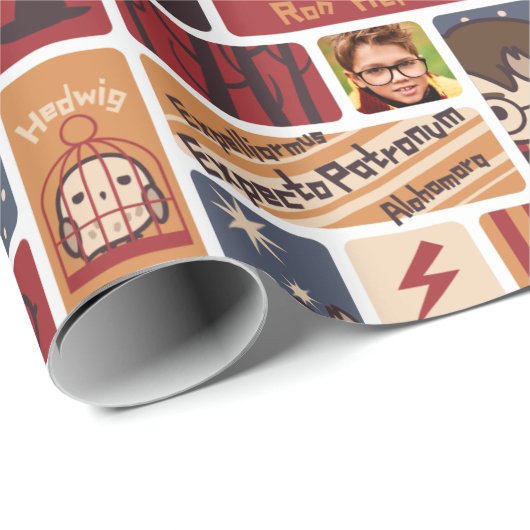 Speciaal Harry Potter Cartoon Pattern - Foto Cadeaupapier (Rol Hoek)