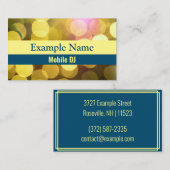 Speciaal "Helderlicht" (Amerikaans) Visitekaartje (Voorkant / Achterkant)