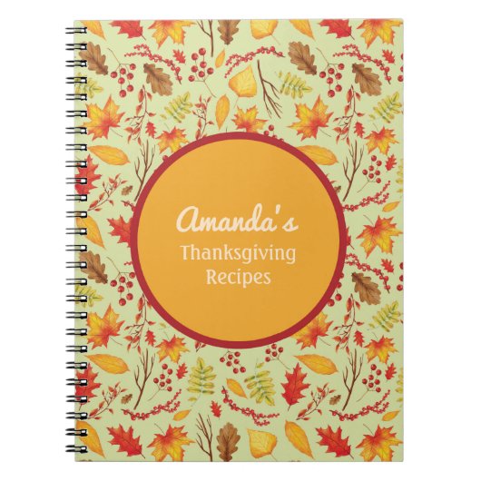 Speciaal Herfst / Najaarsblad Notitieboek (Voorkant)