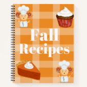 Speciaal Herfst Recipe Book for Kids Notitieboek (Voorkant)
