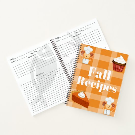 Speciaal Herfst Recipe Book for Kids Notitieboek (Binnen)