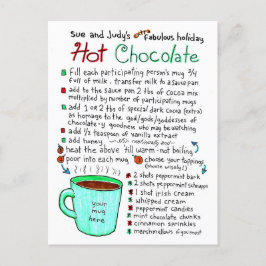 Speciaal holiday Hot Chocolate Recipe Briefkaart