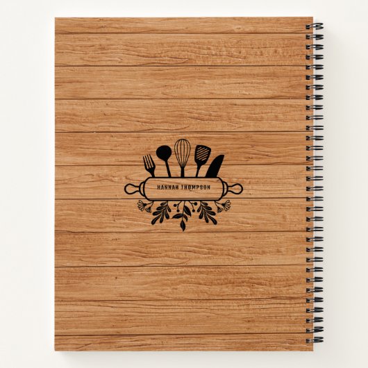 Speciaal hout - Recippen voor de roofbouw op maat Notitieboek (Achterkant)