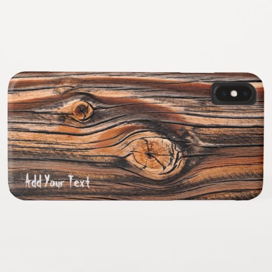 Speciaal hout — uniek Case-Mate iPhone case (Achterkant (horizontaal))