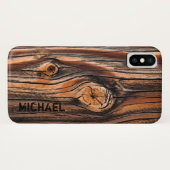 Speciaal hout — uniek Case-Mate iPhone case (Achterkant (horizontaal))
