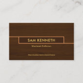 Speciaal houtextuur Bouwhandyman Visitekaartje (Voorkant)