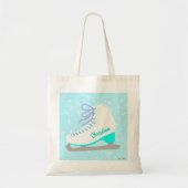 Speciaal Ice Schaats Blue Figuur Skater Pattern Tote Bag (Voorkant)