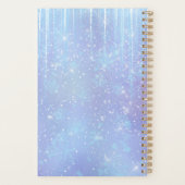 Speciaal Icicle Snowflake Crystal Blue Paars Planner (Achterkant)