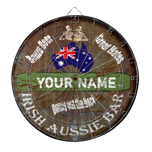 Speciaal Iers Aussie-bord Dartbord (Voorkant)
