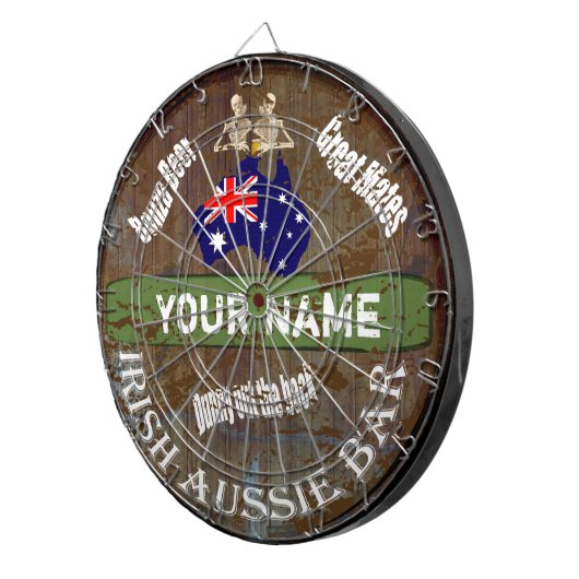 Speciaal Iers Aussie-bord Dartbord (Voorkant Rechts)