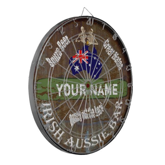 Speciaal Iers Aussie-bord Dartbord (Voorkant Links)