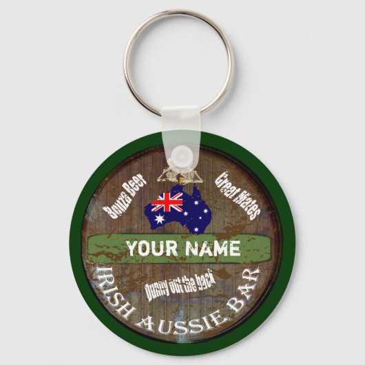 Speciaal Iers Aussie-bord Sleutelhanger (Voorkant)