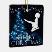 Speciaal Iers dansfeest met Soft Shoe Blue Keramisch Ornament (Rechts)