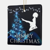 Speciaal Iers dansfeest met Soft Shoe Blue Keramisch Ornament (Links)