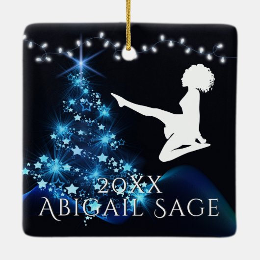 Speciaal Iers dansfeest met Soft Shoe Blue Keramisch Ornament (Achterkant)