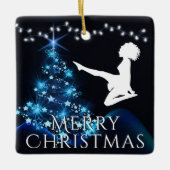 Speciaal Iers dansfeest met Soft Shoe Blue Keramisch Ornament (Voorkant)