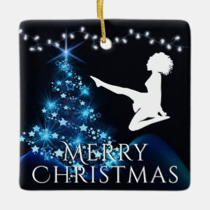 Speciaal Iers dansfeest met Soft Shoe Blue Keramisch Ornament