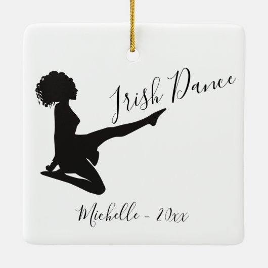 Speciaal Iers dansfeest met zachte schoenen Keramisch Ornament (Achterkant)