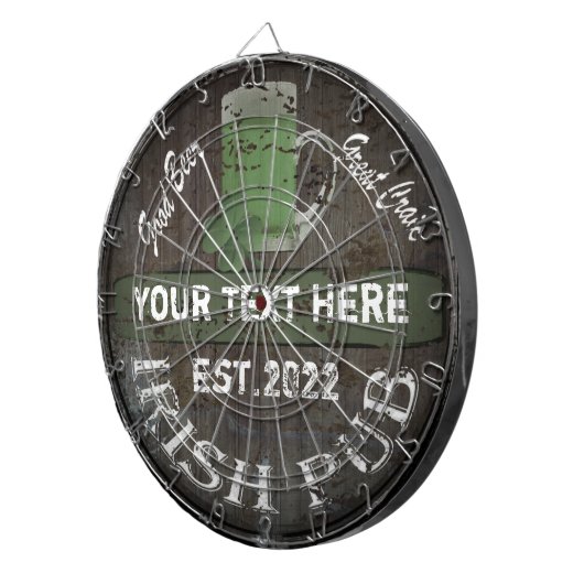 Speciaal Iers kroonbord Dartbord (Voorkant Rechts)