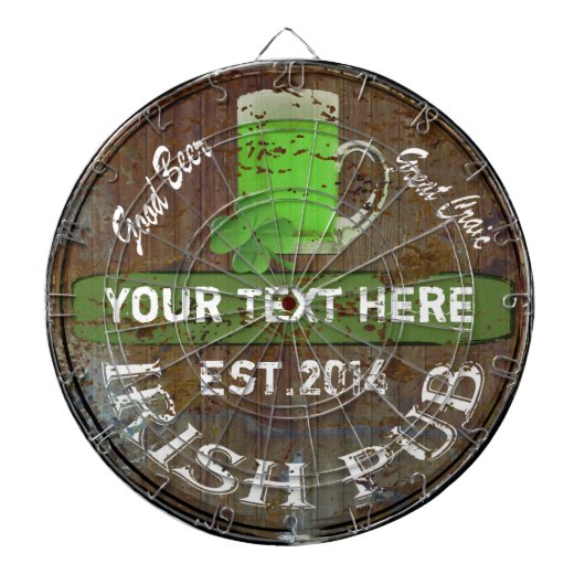 Speciaal Iers kroonbord Dartbord (Voorkant)