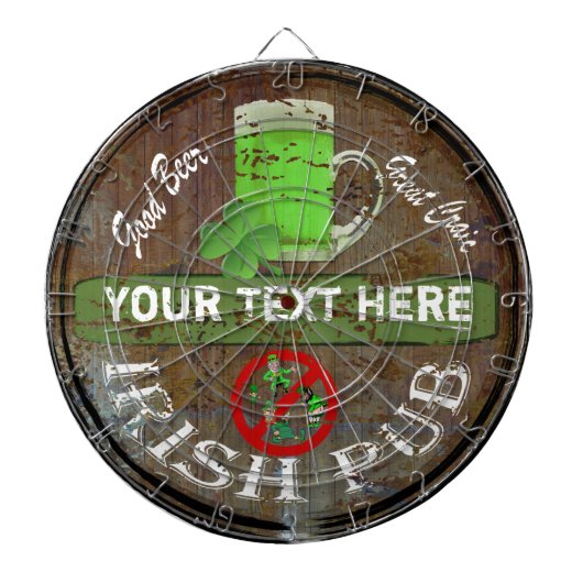 Speciaal Iers kroonbord Dartbord (Voorkant)