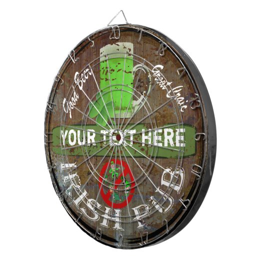 Speciaal Iers kroonbord Dartbord (Voorkant Rechts)