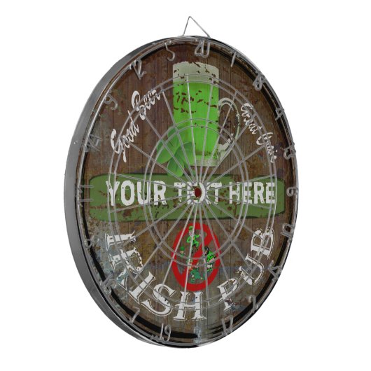 Speciaal Iers kroonbord Dartbord (Voorkant Links)