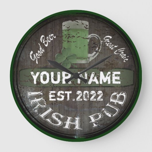 Speciaal Iers kroonbord Grote klok (Voorkant)