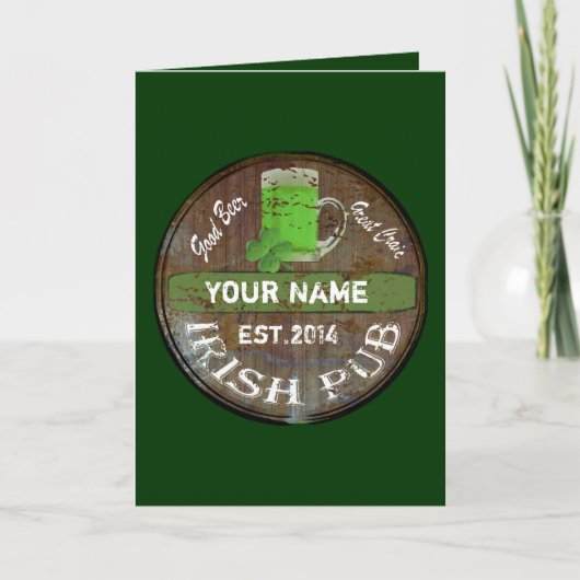Speciaal Iers kroonbord Kaart (Voorkant)