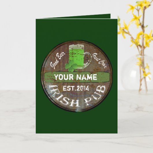 Speciaal Iers kroonbord Kaart (Gele Bloem)