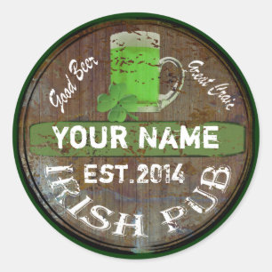 Speciaal Iers kroonbord Ronde Sticker