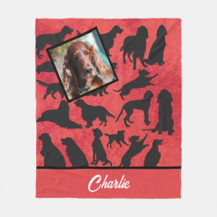 Speciaal Iers Setter patroon Fleece Deken