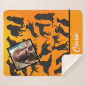 Speciaal Iers Setter patroon Sherpa Blanket Deken (Voorkant (horizontaal))